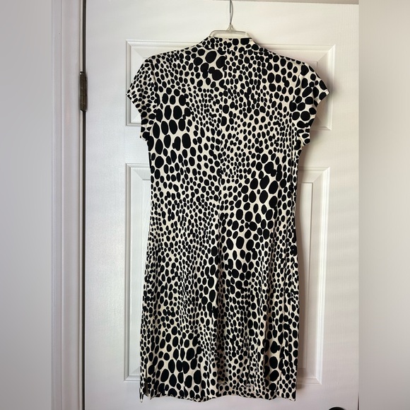 Trina Turk White and Black Dot Dress - Size 4 - Picture 2 of 4